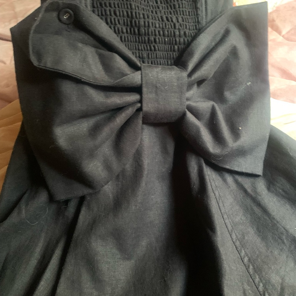 Y2K NWT Bestey Johnson Black Dress with Bow Detail